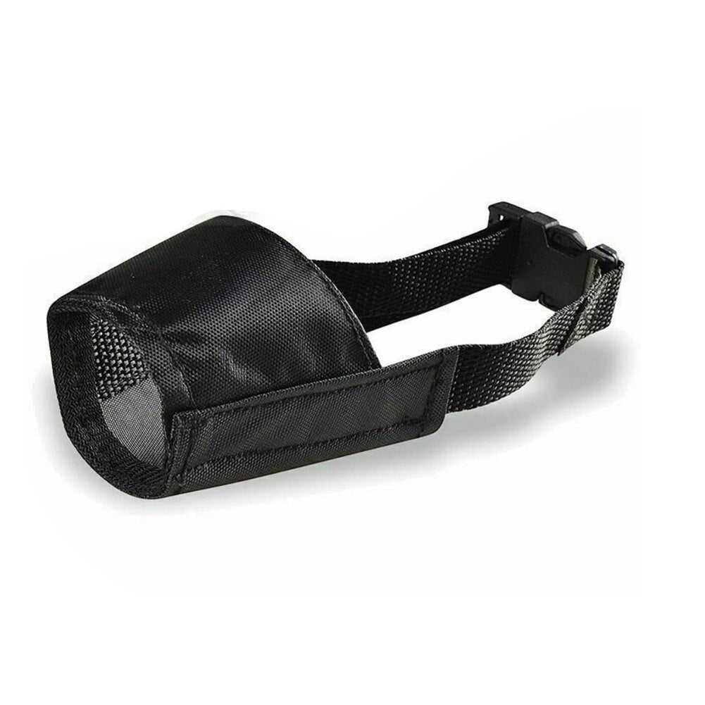 Adjustable Soft Nylon Dog Muzzle – Breathable Anti-Bark & Bite Guard