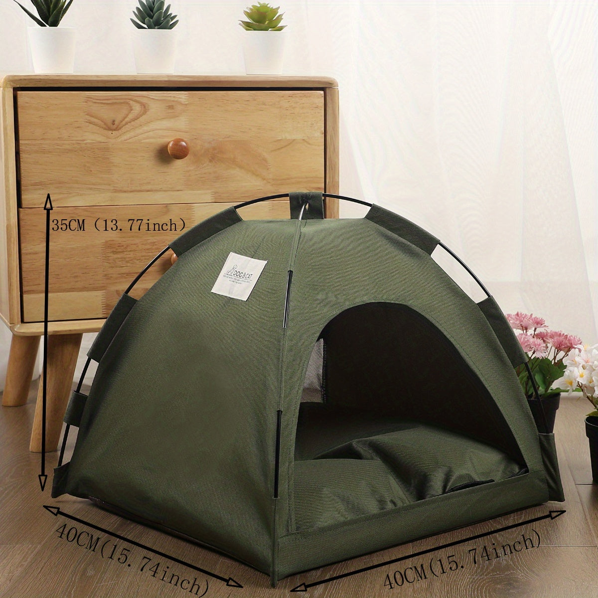 Cat Tent Bed with Soft Mat – Portable Cozy Cave for Cats & Small Dogs