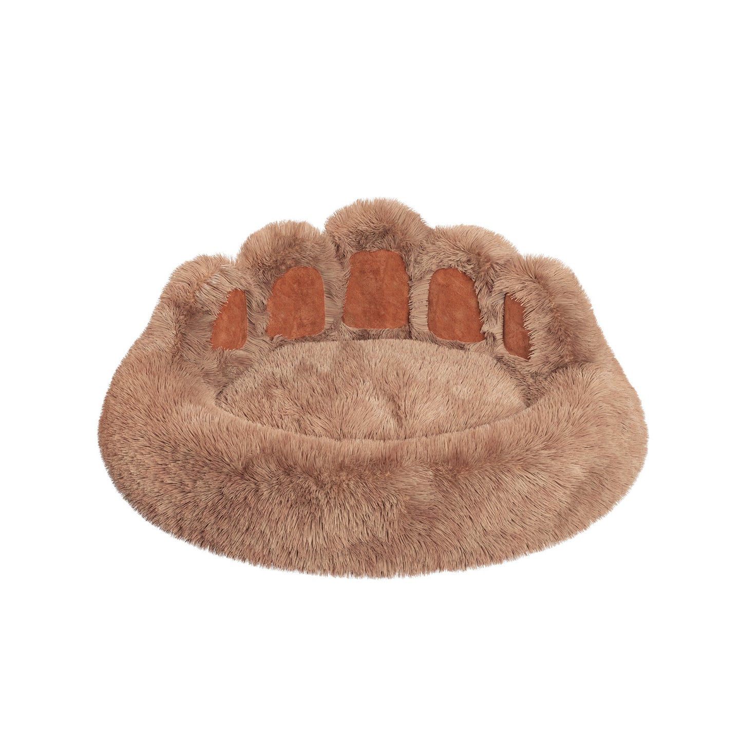 Bear Paw Plush Pet Bed – Cozy, Cute & Washable for Dogs & Cats