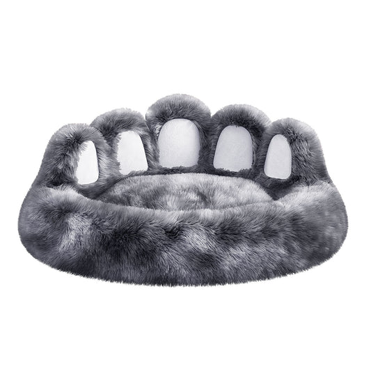 Bear Paw Plush Pet Bed – Cozy, Cute & Washable for Dogs & Cats