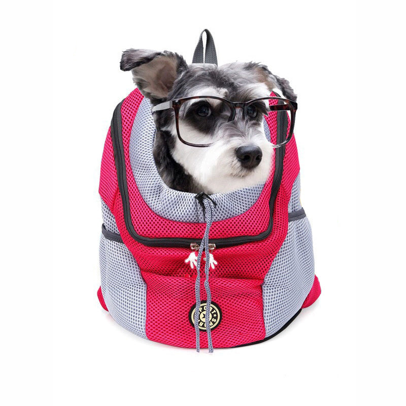 Portable Dog Carrier Backpack – Breathable Pet Travel Bag