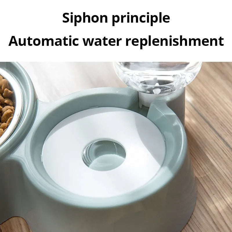 Automatic Pet Feeder & Water Dispenser – Gravity Food Bowl for Cats & Dogs