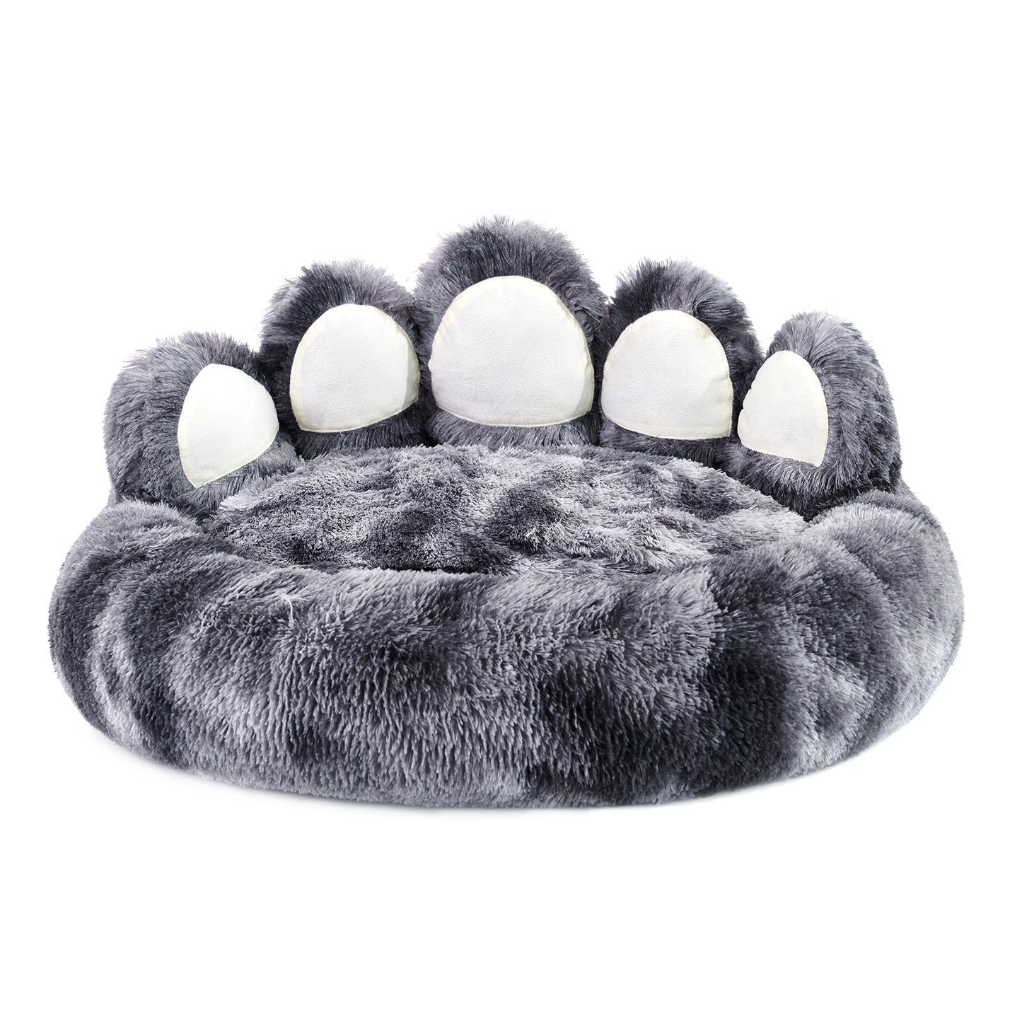Bear Paw Plush Pet Bed – Cozy, Cute & Washable for Dogs & Cats