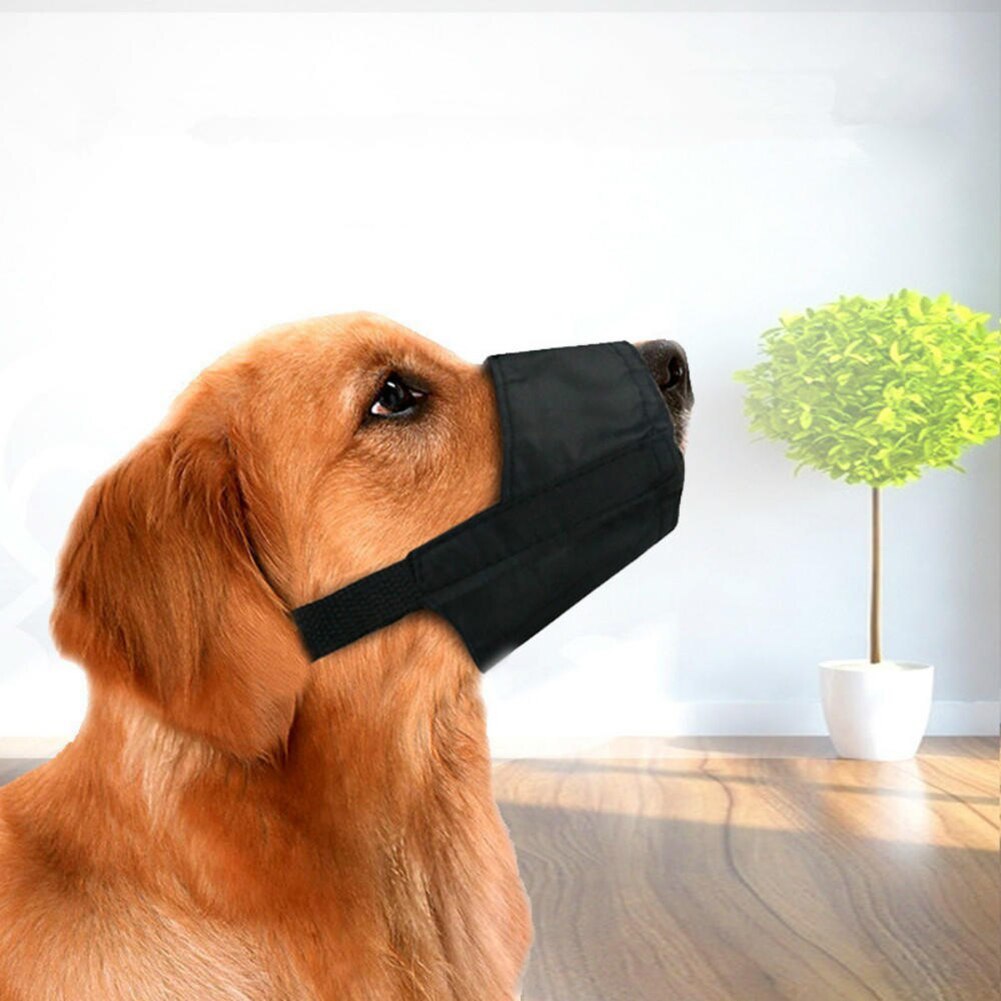Adjustable Soft Nylon Dog Muzzle – Breathable Anti-Bark & Bite Guard