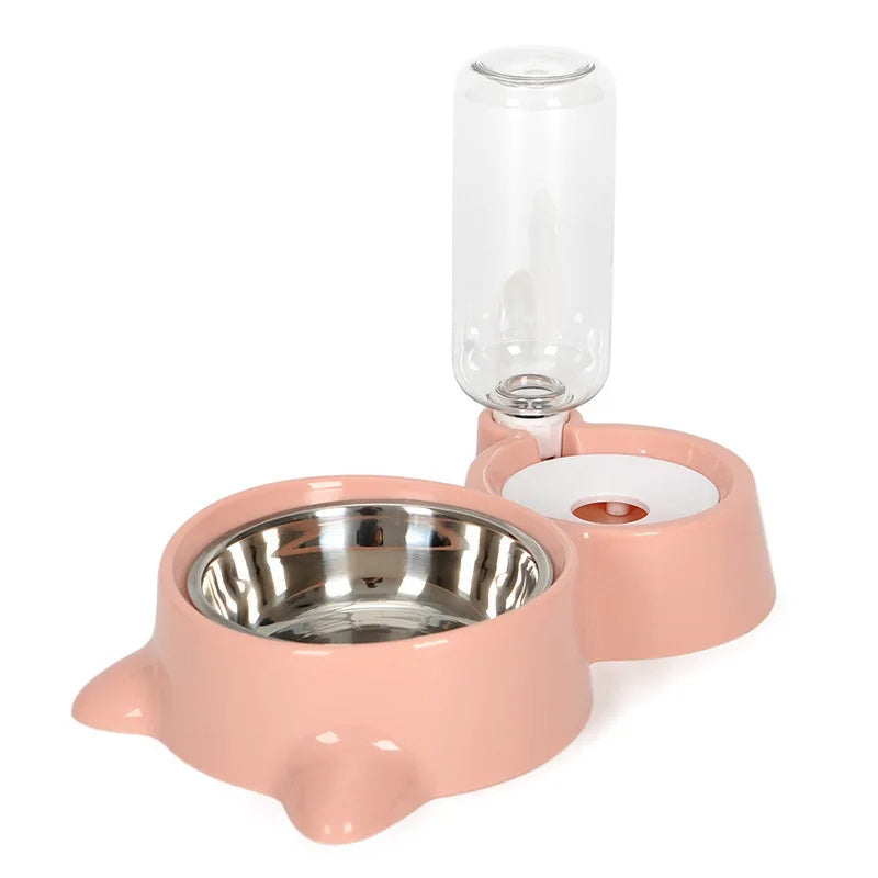 Automatic Pet Feeder & Water Dispenser – Gravity Food Bowl for Cats & Dogs