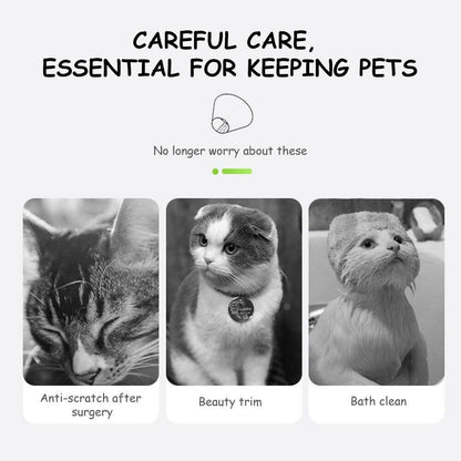 Adjustable Soft Pet Neck Cone – Comfortable Recovery Collar for Cats & Dogs