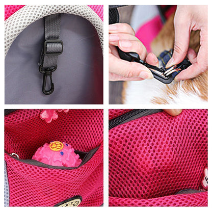 Portable Dog Carrier Backpack – Breathable Pet Travel Bag
