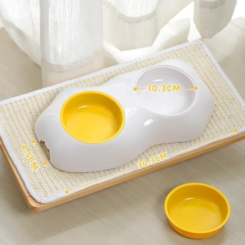 Cute Egg-Shaped Pet Bowl – Single & Double Food and Water Feeder