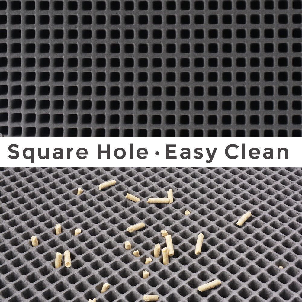 Honeycomb Waterproof Pet Litter Mat – Double Layer, Non-Slip & Washable