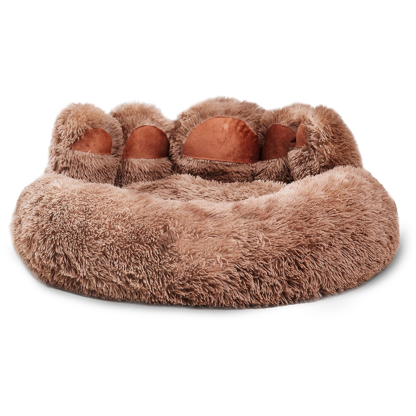 Bear Paw Plush Pet Bed – Cozy, Cute & Washable for Dogs & Cats