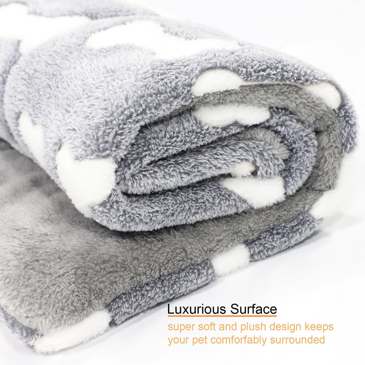 Self-Warming Pet Bed Mat – Washable Fleece Crate Pad for Cats & Dogs