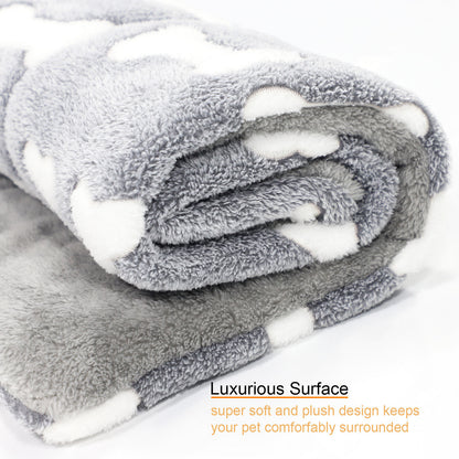 Self-Warming Pet Bed Mat – Washable Fleece Crate Pad for Cats & Dogs