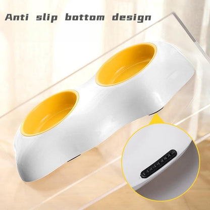 Cute Egg-Shaped Pet Bowl – Single & Double Food and Water Feeder