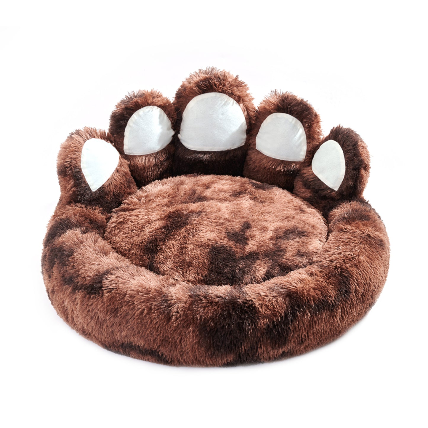Bear Paw Plush Pet Bed – Cozy, Cute & Washable for Dogs & Cats