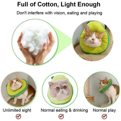 Adjustable Soft Pet Neck Cone – Comfortable Recovery Collar for Cats & Dogs