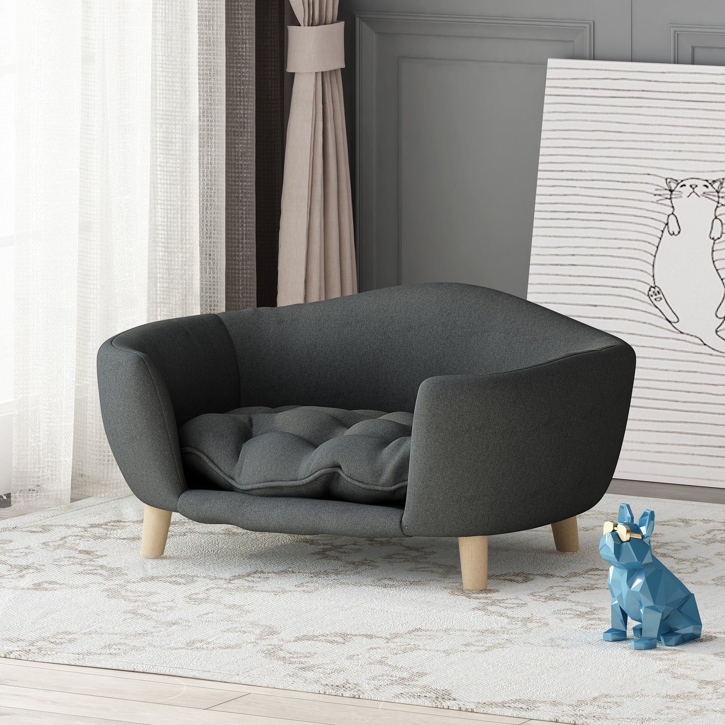Comfortable Dog Bed – Soft, Durable Pet Sleeping Cushion for All Breeds
