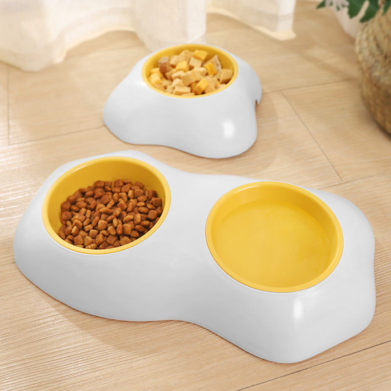 Cute Egg-Shaped Pet Bowl – Single & Double Food and Water Feeder