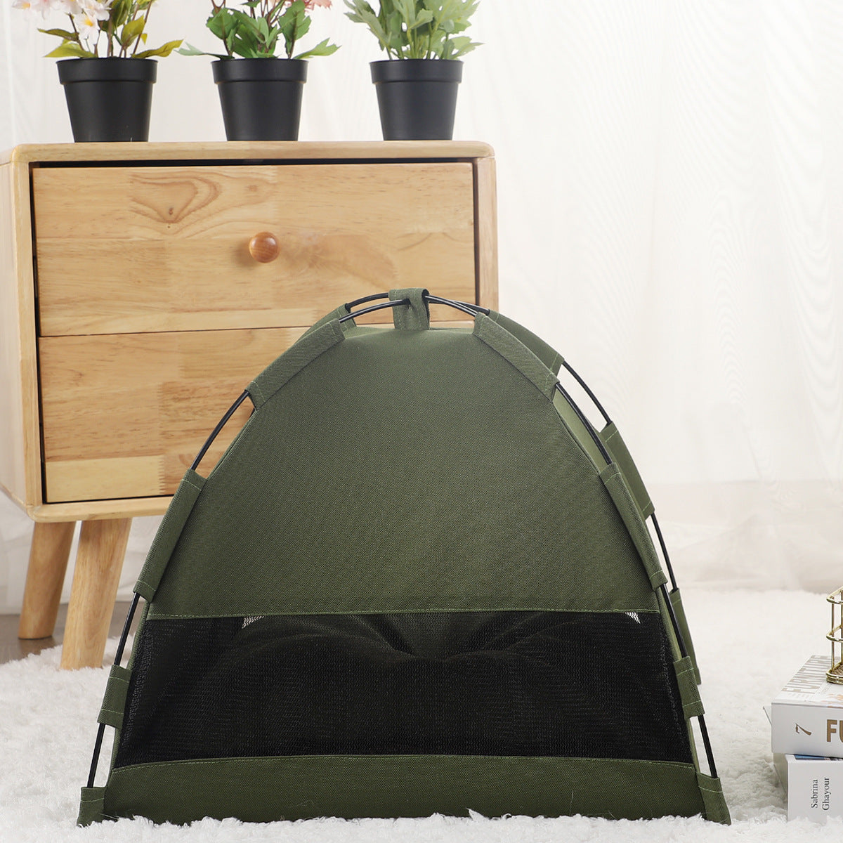 Cat Tent Bed with Soft Mat – Portable Cozy Cave for Cats & Small Dogs