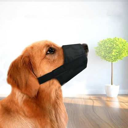 Adjustable Soft Nylon Dog Muzzle – Breathable Anti-Bark & Bite Guard