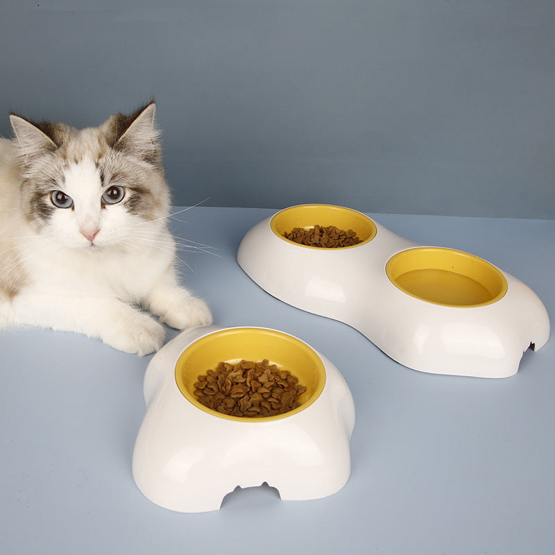 Cute Egg-Shaped Pet Bowl – Single & Double Food and Water Feeder