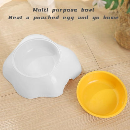 Cute Egg-Shaped Pet Bowl – Single & Double Food and Water Feeder