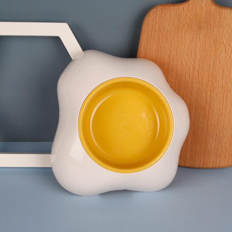 Cute Egg-Shaped Pet Bowl – Single & Double Food and Water Feeder