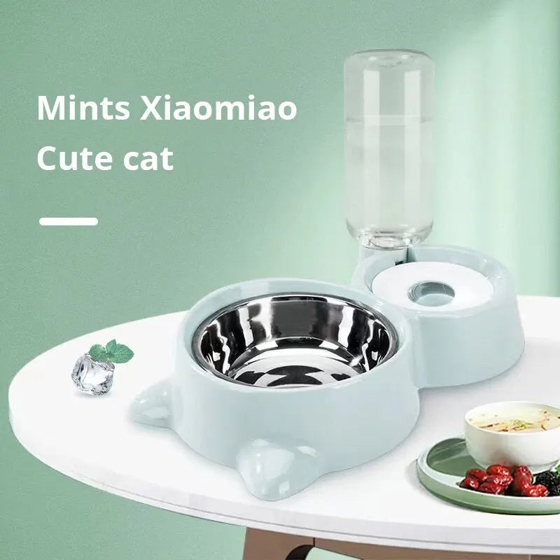Automatic Pet Feeder & Water Dispenser – Gravity Food Bowl for Cats & Dogs