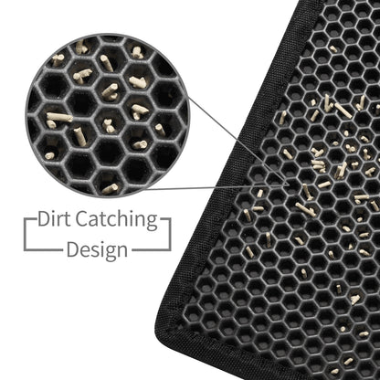 Honeycomb Waterproof Pet Litter Mat – Double Layer, Non-Slip & Washable