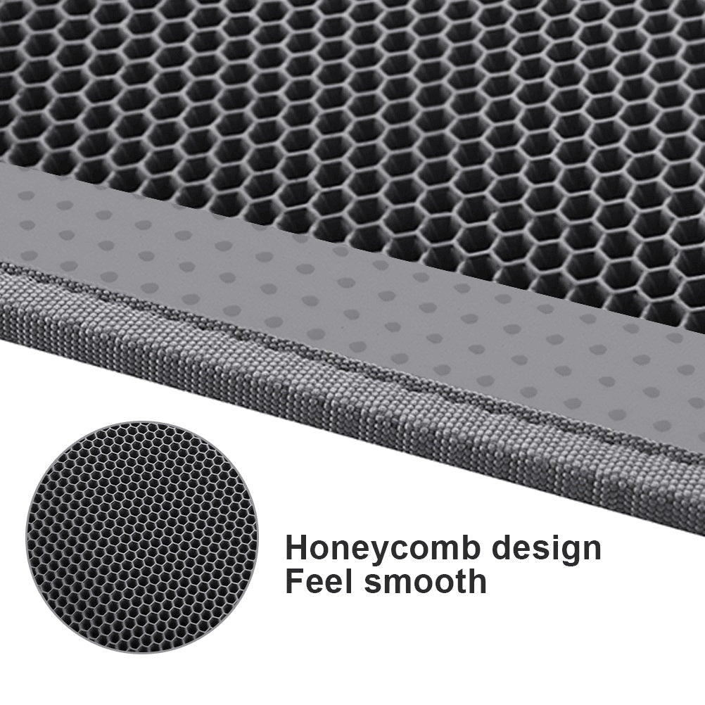 Honeycomb Waterproof Pet Litter Mat – Double Layer, Non-Slip & Washable