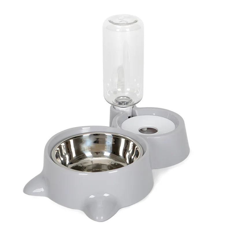 Automatic Pet Feeder & Water Dispenser – Gravity Food Bowl for Cats & Dogs