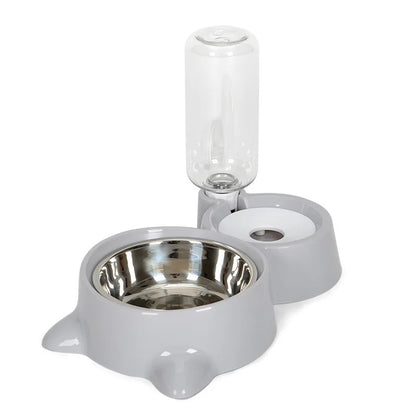 Automatic Pet Feeder & Water Dispenser – Gravity Food Bowl for Cats & Dogs