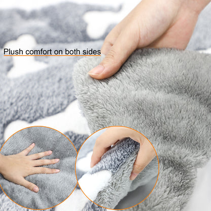 Self-Warming Pet Bed Mat – Washable Fleece Crate Pad for Cats & Dogs