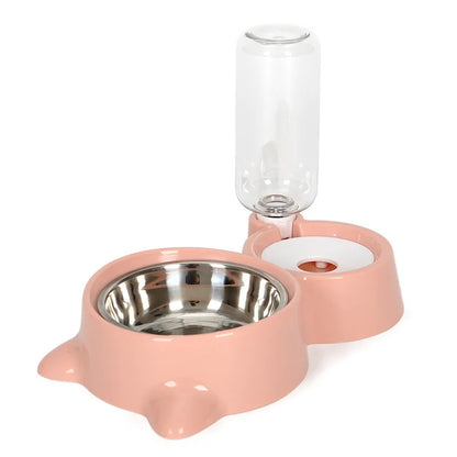 Automatic Pet Feeder & Water Dispenser – Gravity Food Bowl for Cats & Dogs